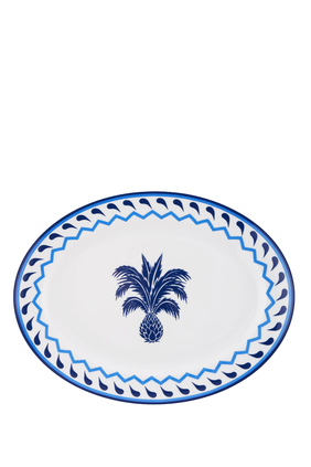 Jaipur Palm Oval Platter